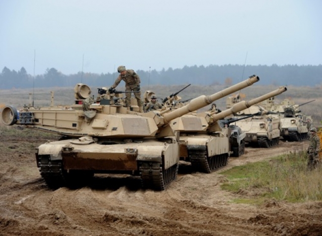 Американские танки перебрасывают в Литву. Близ границы с Беларусь проведут военные маневры